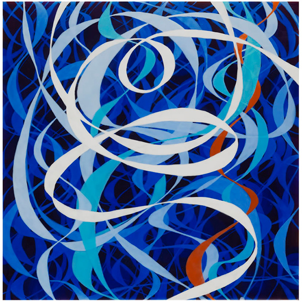 Loop-de-Loop, 2009, acrylic on panel, 12 x 12 in.