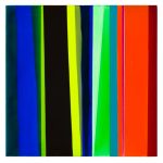 Stripes/Tilt, 2016, acrylic on canvas, 12 x 12 in.