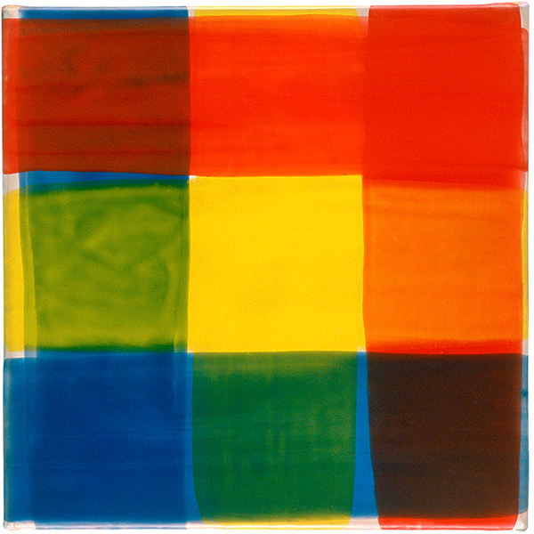 Elementary, 2002, acrylic on wood panel, 8 x 8 in.